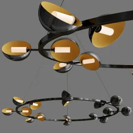 Jbs avion round light chandelier